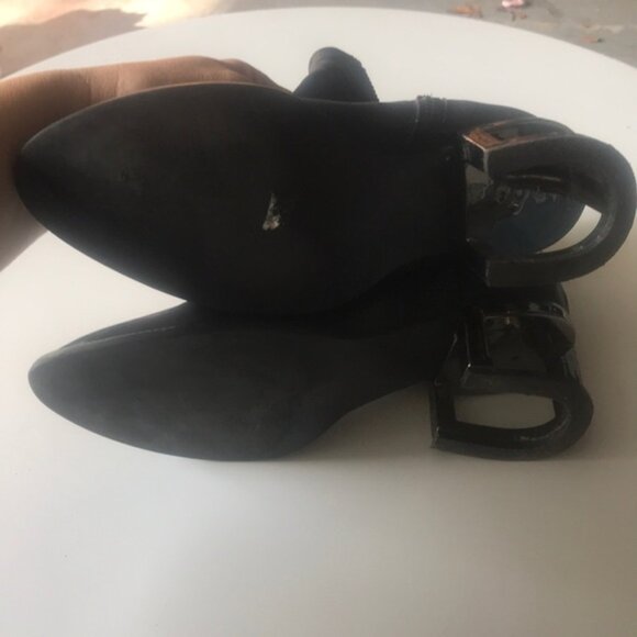 Ibiza Jeffrey Campbell black leather booties 8M - Picture 11 of 11